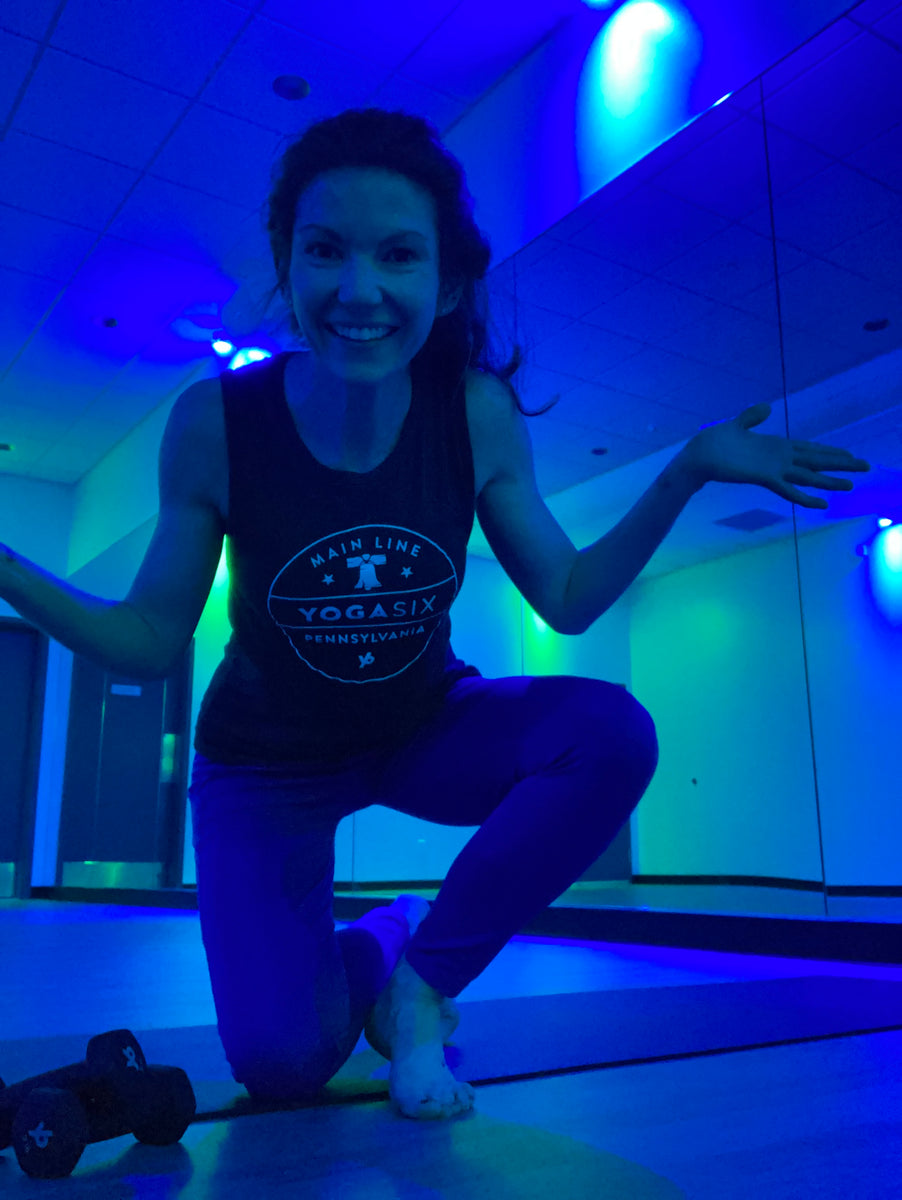 Brittany at the YogaSix studio
