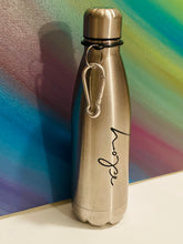 Load image into Gallery viewer, Hope/Love Stainless Steel Water Bottle