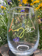 Load image into Gallery viewer, Hope/Love Stemless Wine Glass