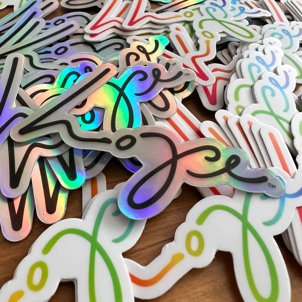 Hope/Love Sticker - Holographic