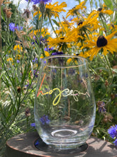 Load image into Gallery viewer, Hope/Love Stemless Wine Glass