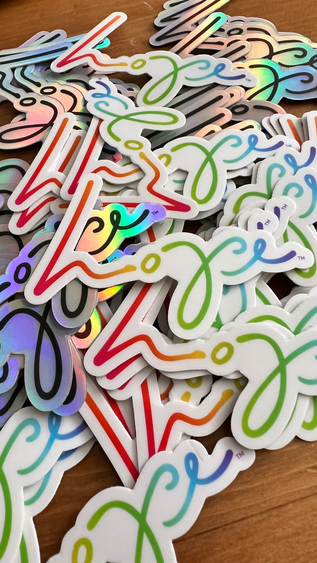 Hope/Love Sticker - Rainbow