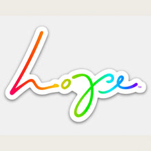 Load image into Gallery viewer, Hope/Love Sticker - Rainbow
