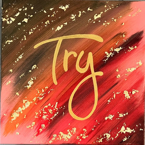 Painting of wod Try