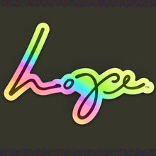 Load image into Gallery viewer, Hope/Love Sticker - Holographic
