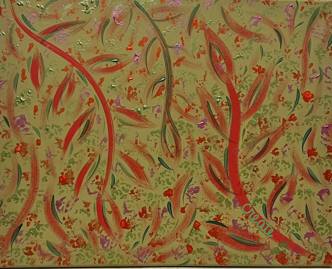 Painting of word Create