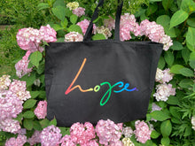 Load image into Gallery viewer, Hope/Love Tote - Black
